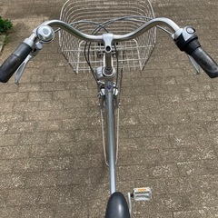 27インチ自転車&空気入れ　ブリヂストン　オートライト　内装３段