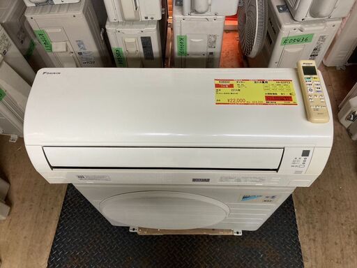 K05502　中古エアコン パナソニック 2014年製 主に6畳用 冷房能力 2.2KW / 暖房能力 2.2KW