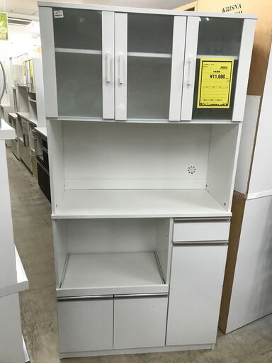 ニトリ フォルム　システムキッチンボード　レンジ台 キッチボード 新生活 一人暮らし おしゃれ ホワイト クリーニング済 堺市 石津【ジャングルジャングルサカイ石津店】