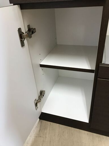 高橋木工所 キッチンボード 高さ151cm オープン 食器棚 作業台付 