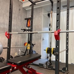 スミスマシン　パワーラック 美品 スミスマシン パワーラックセット