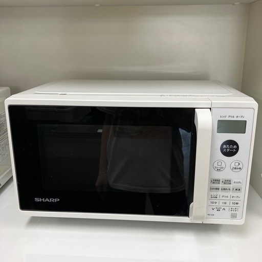 2408-025 SHARP 電子レンジ RE-CE8-KW 2021年製 通電確認済み 汚れあり 中古