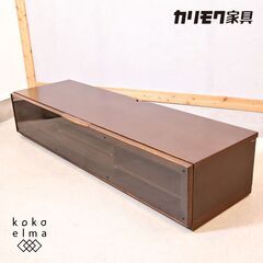 カリモク　オーク　キャスター付　AVボード　TVボード　テレビ台　リビング カリモク家具 カリモク テレビボード スライドストレージボード