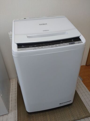 日立　ビートウォッシュ　洗濯機　BW-V80C　2019年製