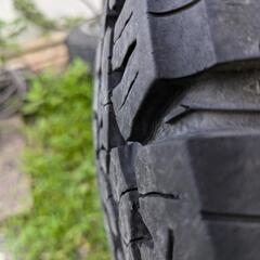 デリカD5 ホイール タイヤ 一本パンク