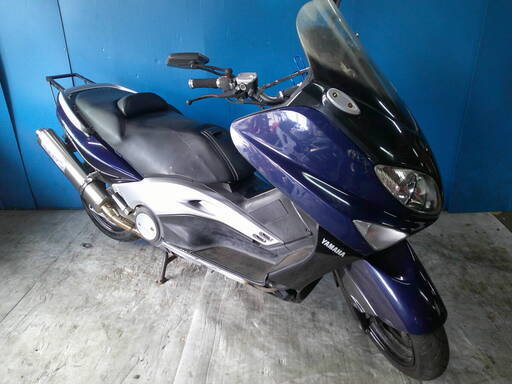 YAMAHA T-MAX500 青 格安提供車 エンジン始動確認 半額配送キャンペーン 期間限定車体価格 現状渡し諸経費￥0- 横浜 P-Yard