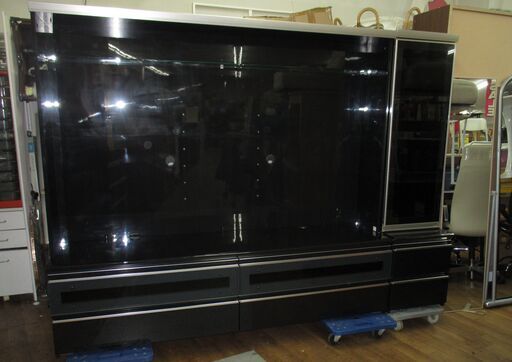 R502 PAMOUNA 最高級 ハイテレビボード、2点セット、全幅220cm Used・美品