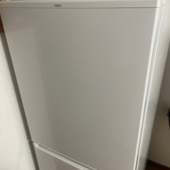 8/18までの受付！アクア 168L 2ドア冷蔵庫(ミルク)(右開き) AQUA AQR-17N-W 中古美品