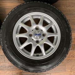 社外アルミホイール　スタッドレスタイヤ　ZACK JP-102 145/80R13
