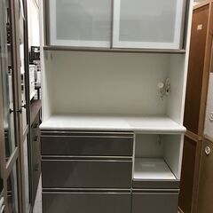 キッチンボード ニトリ シルバー W(幅)100.0×D(奥行き)45.0×H(高さ)201.0