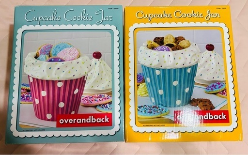 【Cupcake Cookie Jar】クッキージャー 陶器製