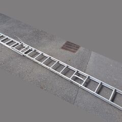 世田谷区近辺配送可能　アルミ伸縮2連はしご Kansaka Cosmos csm-74型 全長7.27m 梯子