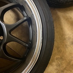 ♫ 15インチ 6.5J オフセット43 アルミホイール　リジッドレーシング　165/50R15タイヤ付き