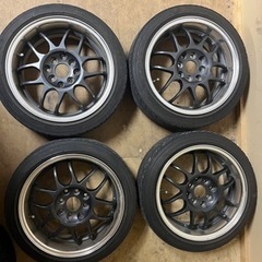 ♫ 15インチ 6.5J オフセット43 アルミホイール　リジッドレーシング　165/50R15タイヤ付き