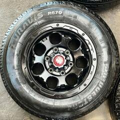 195/80R15⭐ハイエースに！工賃込み！アルミホイール付BRIDGESTONE製 