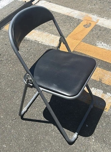 【中古】パイプ椅子 折りたたみイス まとめて 10コ