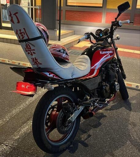 GPZ400F 車検有り 赤 黒 走行距離18600km 三段シートバイク カワサキ