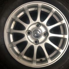 【BS BLIZZAK VRX 155/65R14】スタッドレス【日産 純正ホイール 14インチ 4.5J4HPCD100+45】20年製 バリ溝 モコ デイズ等　(VTL116)