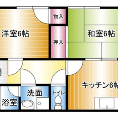 2ＤＫ ☆プロフ必読☆新生活で初期費用を安くしたい方、生活保護、...