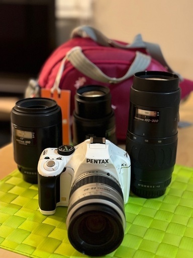 【動作確認済】Pentax　デジタル　一眼レフカメラ　望遠レンズ　カメラバッグ