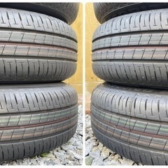 札幌搬入可 新車外し 超美品 BRIDGESTONE ECOPIA EP150 155/70R13 75S スズキ純正 エブリィワゴン DA17W ホイールキャップ付 スチールホイール4本セット