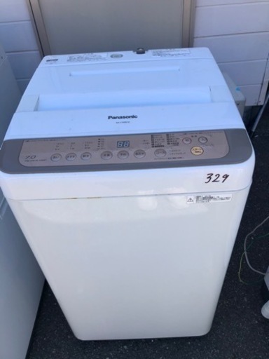 NO 329 福岡市内配送設置無料✨　パナソニック 7.0kg 全自動洗濯機　ブラウンPanasonic NA-F70PB10-T
