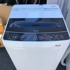 NO 334 🌈福岡市内配送設置無料✨🌈  JW-C55D-K(ホワイト) Haier Joy Series 全自動洗濯機 上開き 洗濯5.5k