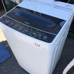NO 334 🌈福岡市内配送設置無料✨🌈  JW-C55D-K(ホワイト) Haier Joy Series 全自動洗濯機 上開き 洗濯5.5k
