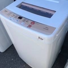 NO 341 🌈福岡市内配送設置無料✨🌈  AQUA アクア 簡易乾燥機能付き洗濯機 5.0kg AQW-S50D(W)