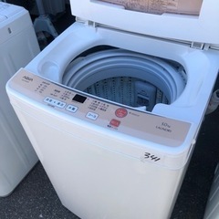 NO 341 🌈福岡市内配送設置無料✨🌈  AQUA アクア 簡易乾燥機能付き洗濯機 5.0kg AQW-S50D(W)