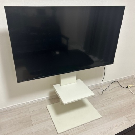 ハイセンス 55V型 4K液晶テレビ 55U7E \u0026 EQUALS WALLウォール V2 ロータイプ 壁寄せテレビスタンド　棚板付き（オプション品）