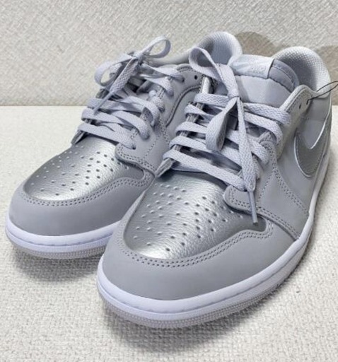 新品 NIKE AIR JORDAN 1 RETRO LOW OG ナイキ エアジョーダン 1 ロー シルバー CZ0790-002 サイズ:27.5cm
