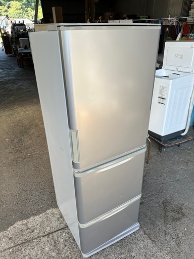 美品】SHARP 冷蔵庫SJ-W351D-S 350L 両開きドア 美品！SHARP SJ-W351D-S