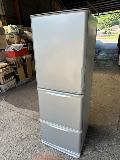シャープ 冷蔵庫 350L（幅60cm） どっちもドア シルバー系 SJ-W351D-S