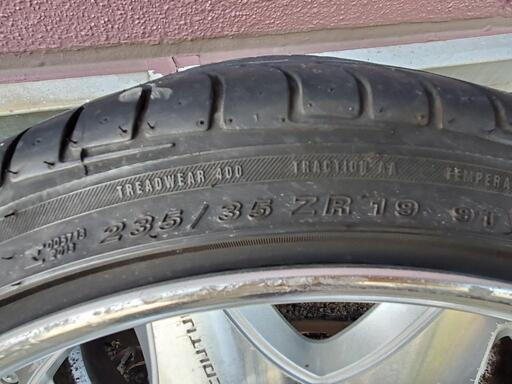 19インチアルミ&タイヤの中古4本セット オートクチュール マニフィック