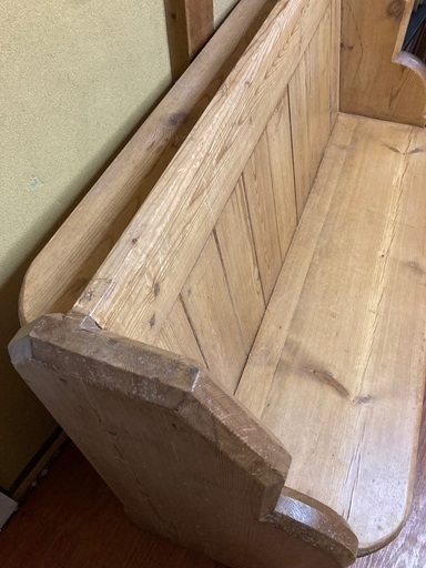 オールドパイン家具 引き取り限定 教会ベンチ イギリスアンティーク