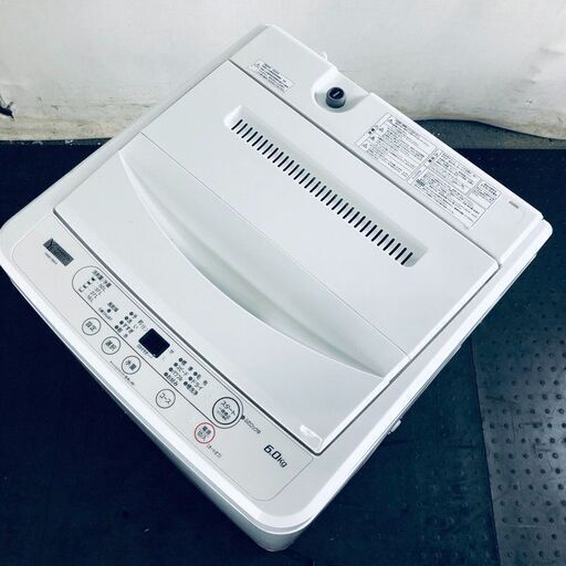 ID:se10708 ヤマダ電機 YAMADA 洗濯機 一人暮らし 中古 2023年製 全自動洗濯機 6.0kg ホワイト 送風 乾燥機能付き YWM-T60H1  【リユース品：状態B】【送料無料】【設置費用無料】
