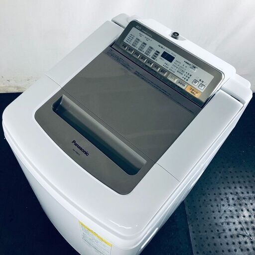 ID:sg218270 パナソニック Panasonic 洗濯機 一人暮らし 大きめ 中古 2016年製 全自動洗濯機 8.0kg/4.5kg シャンパン 乾燥機能付き NA-FD80H3-N  【リユース品：状態B】【送料無料】【設置費用無料】