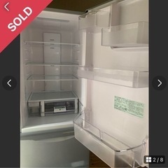 HITACHI R-K320FV(S) スリム冷蔵庫　