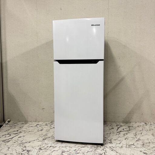 19008  Hisense 一人暮らし2D冷蔵庫 2019年製 120L ◆大阪市内・東大阪市他 6,000円以上ご購入で無料配達いたします！◆ ※京都・高槻・枚方方面◆神戸・西宮・尼崎方面◆生駒方面、大阪南部方面　それぞれ条件付き無料配送あり！