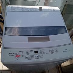 ★【アクア】全自動洗濯機　2022年製4.5kg(AQW-S4MBK)【3ヶ月保証付き★送料に設置込み】💳自社配送時🌟代引き可💳※現金、クレジット、スマホ決済対応※   