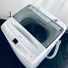 ID:sg218283 ハイアール Haier 洗濯機 一人暮らし 中古 2022年製 全自動洗濯機 6.0kg ホワイト 送風 乾燥機能付き JW-U60HK(W)  【リユース品：状態B】【送料無料】【設置費用無料】