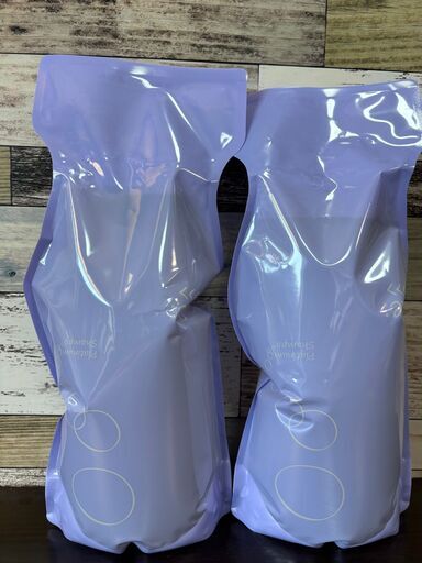 リ：プラチナム1 L シャンプー 2本セット　業務用詰替えエコバック