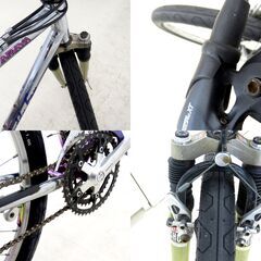 北海道 千歳市/恵庭市 近郊配送 現状品 ARAYA/アラヤ 26インチ マウンテンバイク Muddy Fox MF26CRSB パープル系 自転車