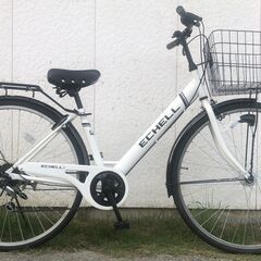 試乗車 ECHELL 27インチ外装6段変速 LEDオートライト