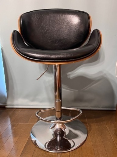 家具  昇降式 椅子 ハイチェア カウンターチェア バーチェア　ミッドセンチュリー 回転椅子　昇降椅子
