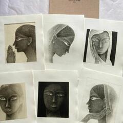 畠中光享　聖らかな瞳　６点　銅版画集　エッチング　限定 銅版画 