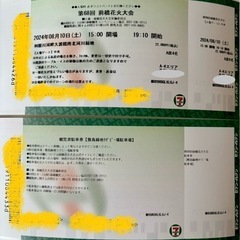 2024年8月10日前橋花火大会A席4名（駐車場1