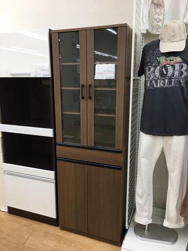 ★ジモティ割あり★  食器棚  W60×D40×H178 クリーニング済み SJ6357
