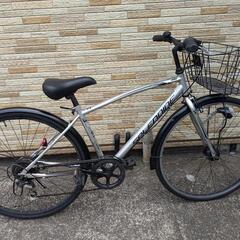 中古自転車 7段変速 27インチ LEDオートライト 軽整備済み 防犯登録
